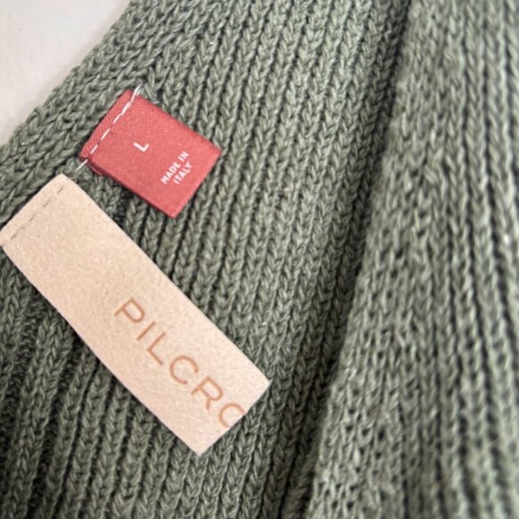 NWT Anthropologie Pilcro Double Strap Green Knit Tank Top (size L) - Picture 4 of 5